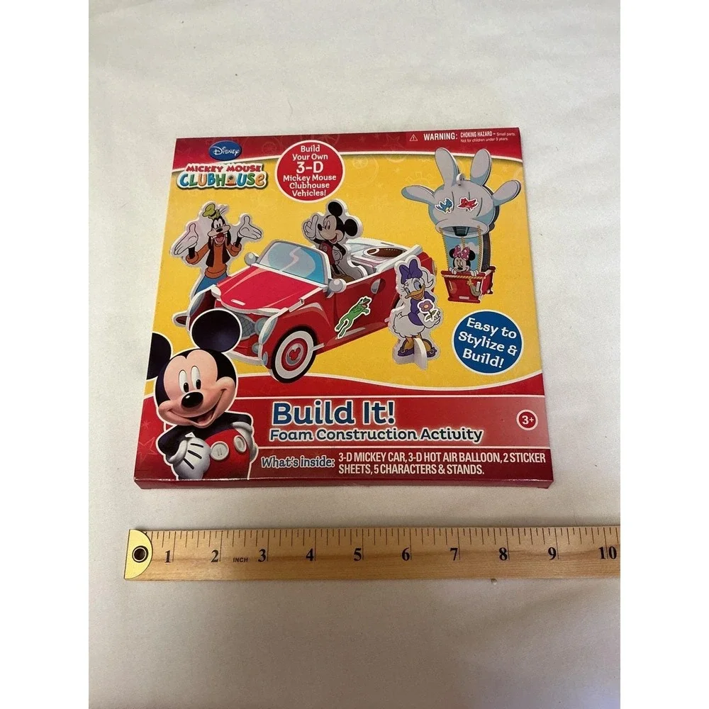Disney Mickey Mouse Clubhouse Build It Foam Construction Activity 3D Vehicles